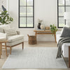 Nourison Textured Home TXH01 Ivory Grey Area Rug 