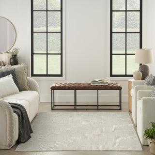 Nourison Textured Home TXH02 Beige Ivory Area Rug Swatch Image