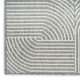 Nourison Textured Home TXH02 Charcoal Ivory Area Rug Corner Image
