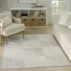 Nourison Textured Home TXH02 Grey Ivory Area Rug Corner Image
