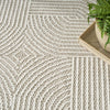 Nourison Textured Home TXH02 Beige Ivory Area Rug Corner Image
