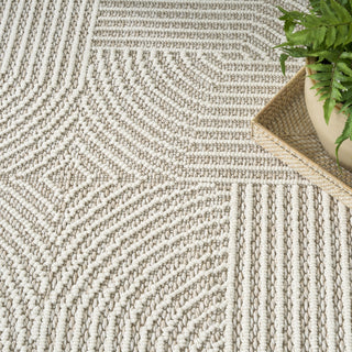 Nourison Textured Home TXH02 Beige Ivory Area Rug Corner Image