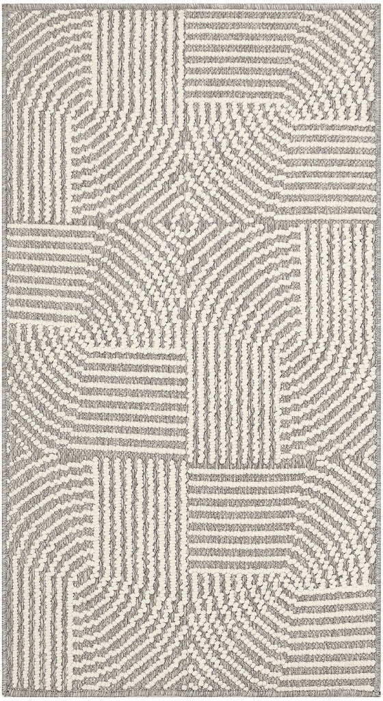 Nourison Textured Home TXH02 Grey Ivory Area Rug main image