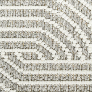 Nourison Textured Home TXH02 Grey Ivory Area Rug Swatch Image