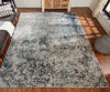 K2 Theory TY-675 Blues / Greys Area Rug Lifestyle Image Feature