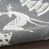 Nourison Tybee TYB12 Grey Ivory Area Rug Corner Image