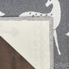 Nourison Tybee TYB12 Grey Ivory Area Rug Corner Image