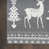 Nourison Tybee TYB12 Grey Ivory Area Rug Detail Image