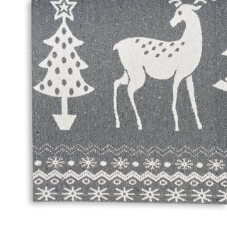 Nourison Tybee TYB12 Grey Ivory Area Rug T' R
