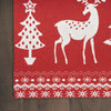 Nourison Tybee TYB12 Red Ivory Area Rug Detail Image