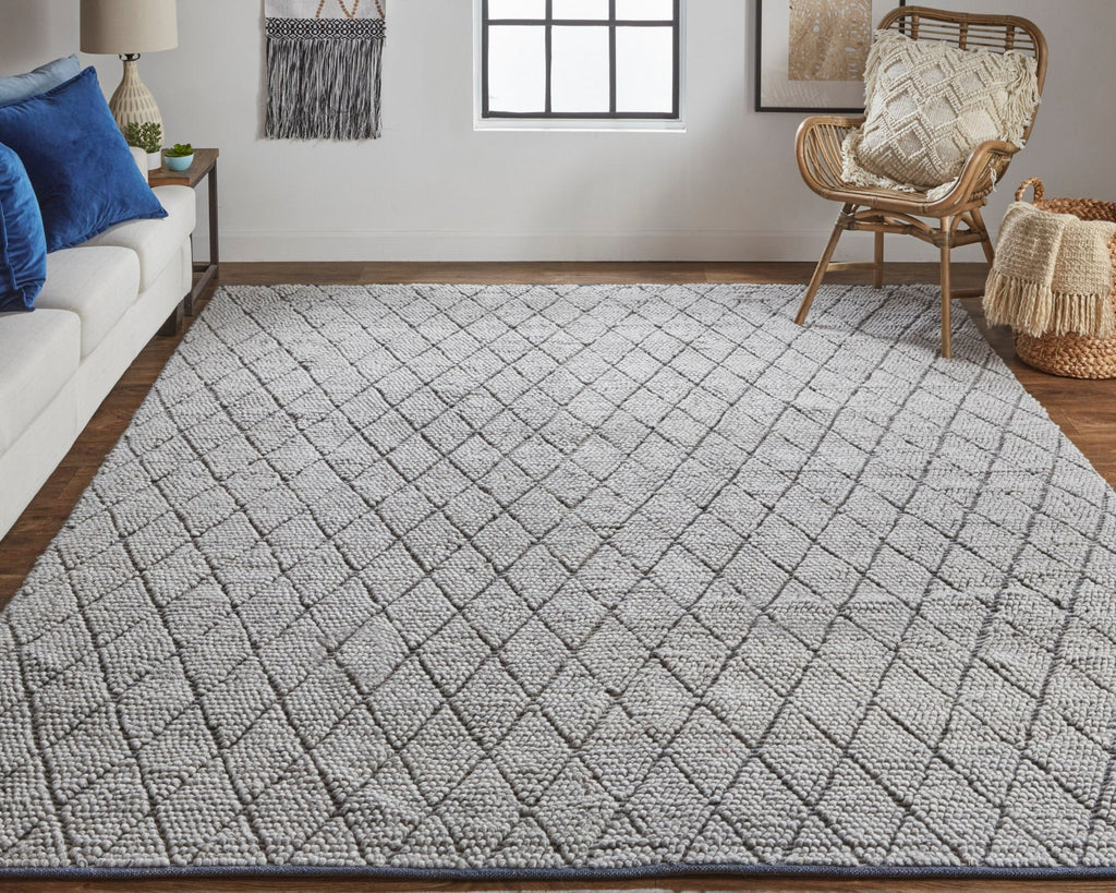 Feizy Thayer 8648F Gray/Navy Area Rug by Thom Filicia Lifestyle Image Feature