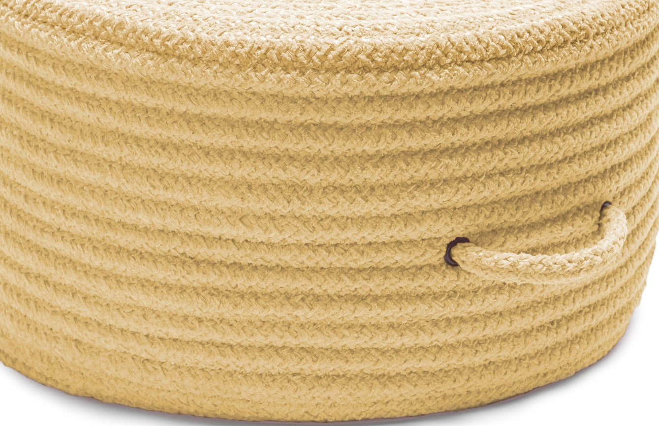 Colonial Mills Solid Chenille Pouf U833 Banana