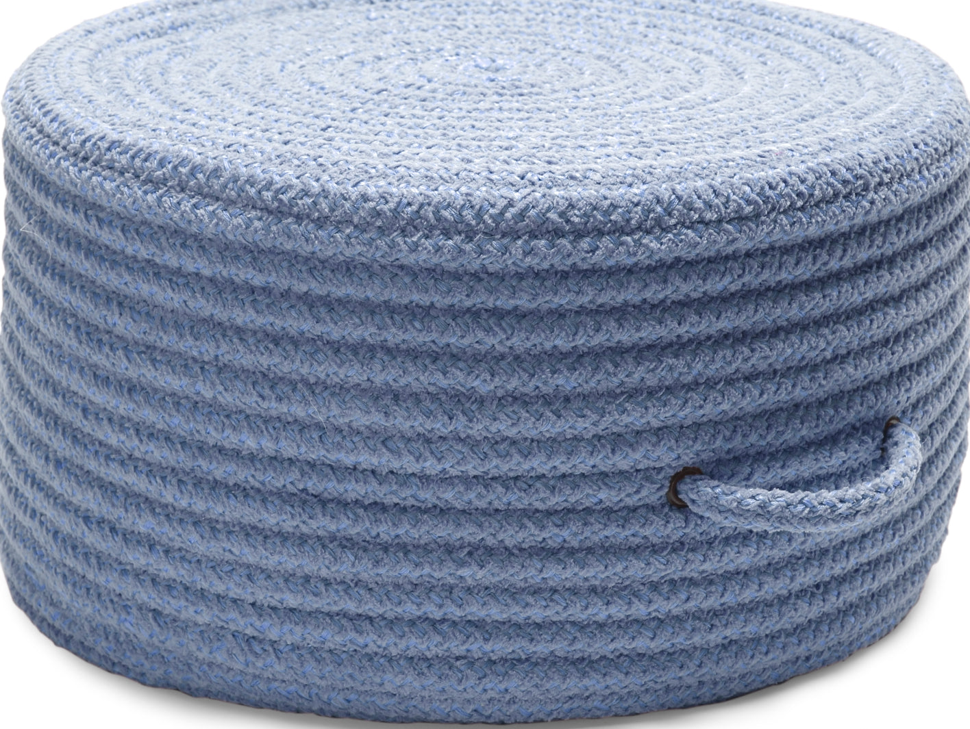 Colonial Mills Solid Chenille Pouf U870 Blue Ice