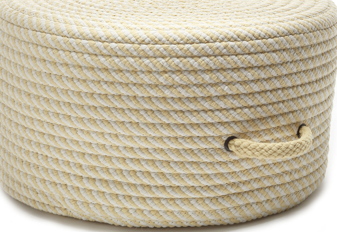 Colonial Mills Bright Twist Pouf UF31 Pale Banana and White