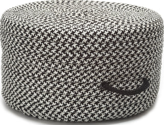 Colonial Mills Houndstooth Pouf UF49 Black