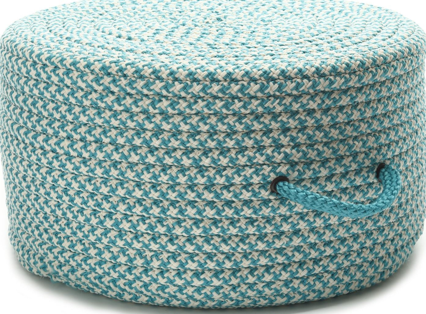 Colonial Mills Houndstooth Pouf UF57 Turquoise