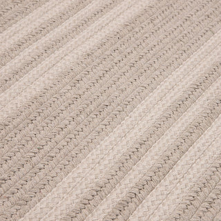 Colonial Mills Sunbrella Southport Stripe UH29 Ash Area Rug Closeup Image