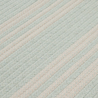 Colonial Mills Sunbrella Southport Stripe UH69 Sea Area Rug Closeup Image