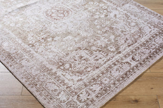 Livabliss Unique UNQ-2320 Taupe Area Rug Corner Shot