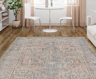 Couristan Imperial Asiatic Bluehaze Area Rug Lifestyle Image Feature