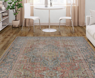 Couristan Imperial Heriz Rust Area Rug Lifestyle Image Feature