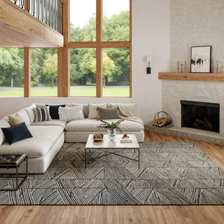 Nourison Vail VAI01 Grey/White Area Rug 