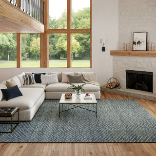 Nourison Vail VAI02 Indigo/Ivory Area Rug 
