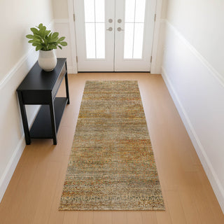 Dalyn Vico VC3 Khaki Area Rug Runner Lifestyle Image Feature