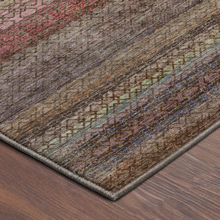 Dalyn Vico VC4 Chocolate Area Rug Corner Image