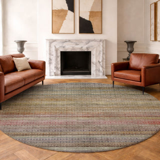 Dalyn Vico VC4 Multi Area Rug Round Lifestyle Image Feature