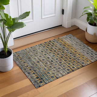 Dalyn Vico VC5 Navy Area Rug Scatter Lifestyle Image Feature