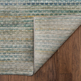 Dalyn Vico VC6 Teal Area Rug Backing Image