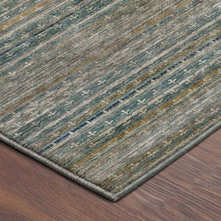 Dalyn Vico VC6 Teal Area Rug Corner Image