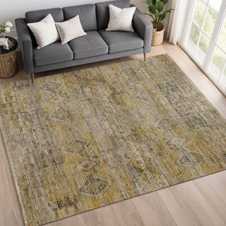 Dalyn Vico VC7 Gold Area Rug Lifestyle Image Feature