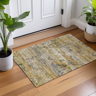 Dalyn Vico VC7 Gold Area Rug Scatter Lifestyle Image Feature