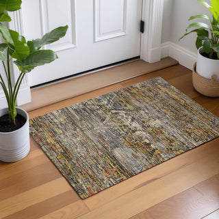 Dalyn Vico VC7 Gray Area Rug Scatter Lifestyle Image Feature