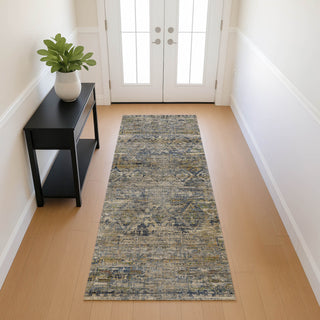 Dalyn Vico VC7 Navy Area Rug Runner Lifestyle Image Feature