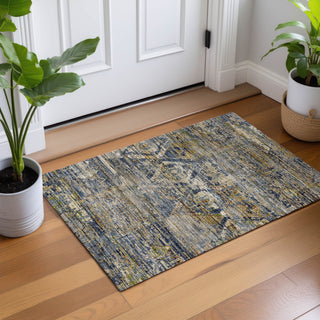 Dalyn Vico VC7 Navy Area Rug Scatter Lifestyle Image Feature