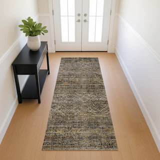 Dalyn Vico VC8 Black Area Rug Runner Lifestyle Image Feature