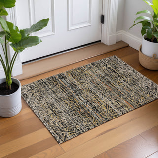 Dalyn Vico VC8 Black Area Rug Scatter Lifestyle Image Feature