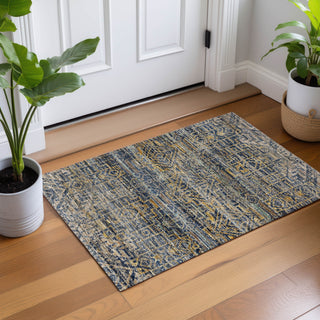 Dalyn Vico VC8 Navy Area Rug Scatter Lifestyle Image Feature