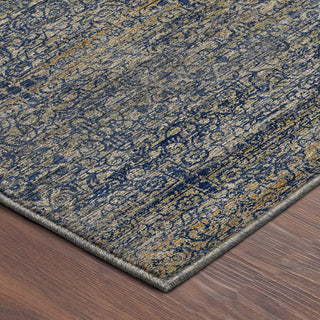Dalyn Vico VC9 Navy Area Rug Corner Image