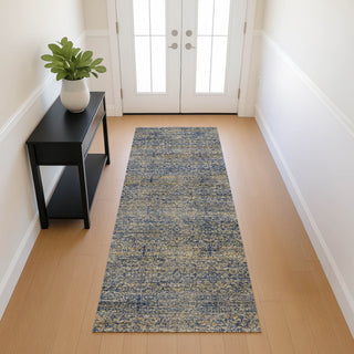 Dalyn Vico VC9 Navy Area Rug Runner Lifestyle Image Feature
