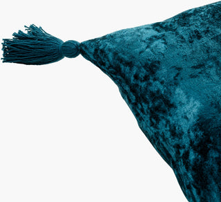 Surya Velvet Crush VCH-001 Deep Teal Corner Shot