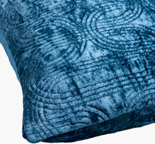 Surya Velvet Deco VDC-001 Dark Blue Corner Shot
