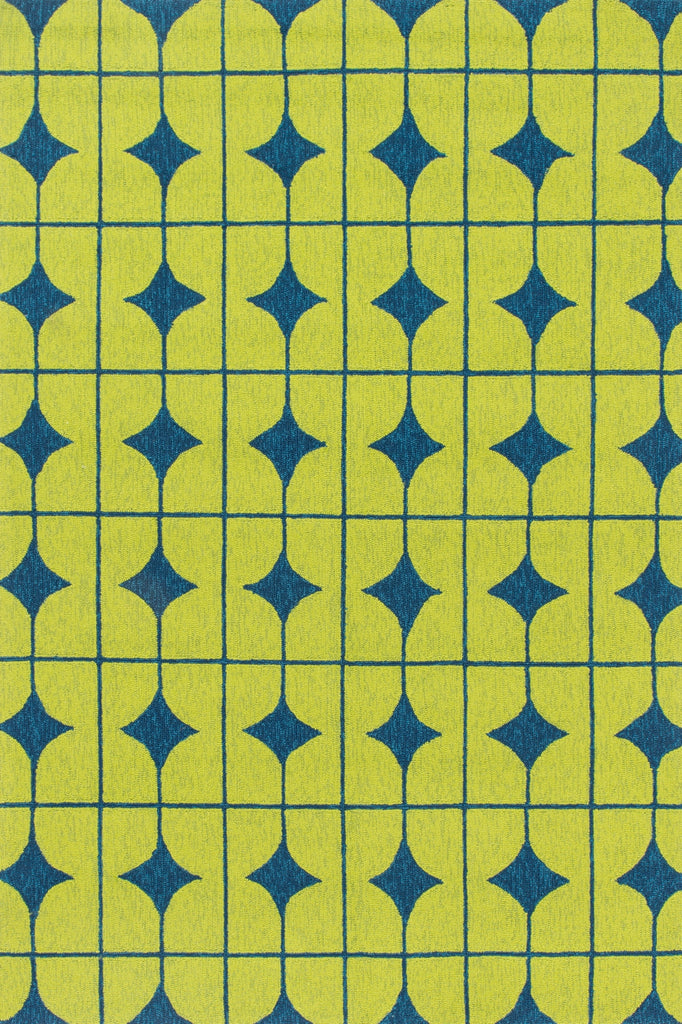 Loloi Venice Beach VB-03 Lime / Blue Area Rug main image