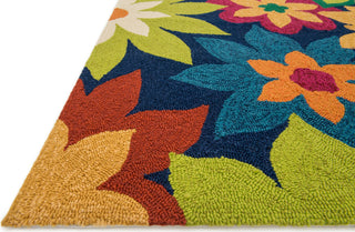 Loloi Ventura HVT11 Navy / Multi Area Rug Corner Shot