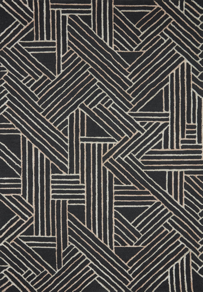 Loloi Verve VER-01 Charcoal / Neutral Area Rug main image