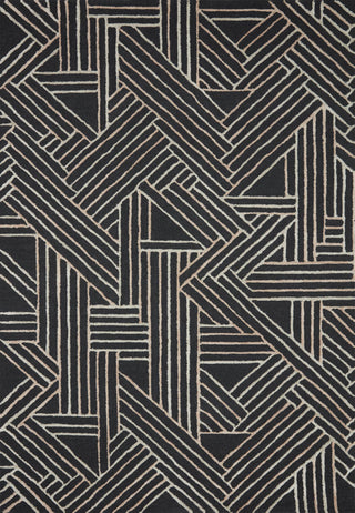 Loloi Verve VER-01 Charcoal / Neutral Area Rug main image