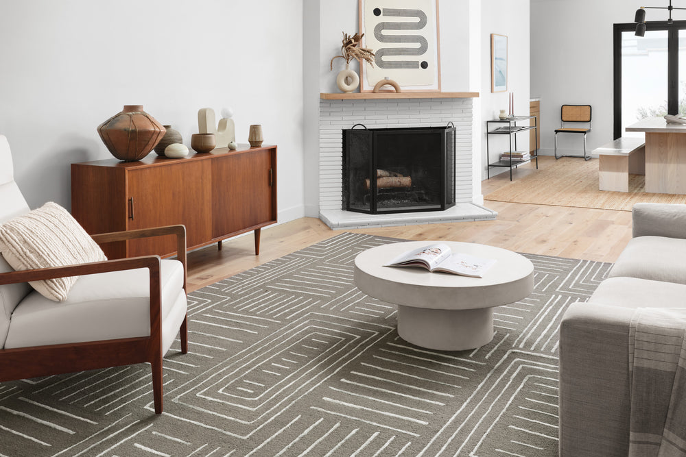Loloi Verve VER-02 Grey / Mist Area Rug Lifestyle Image Feature